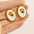 Sonya Yellow Rose Drop Earrings [MPOF6I5P]