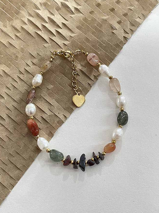 Susanna Colorful Pearl Stone Bracelet [WV7WEHL8]