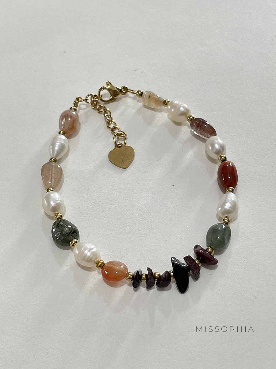 Susanna Colorful Pearl Stone Bracelet [C4C97K9V]