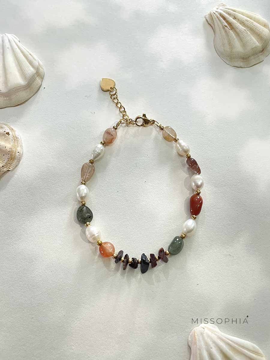 Susanna Colorful Pearl Stone Bracelet [WV7WEHL8]