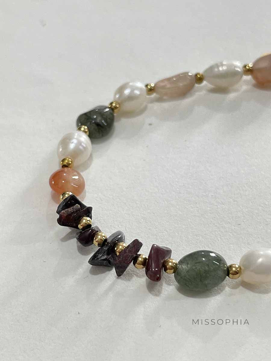 Susanna Colorful Pearl Stone Bracelet [RQ9DF7EK]