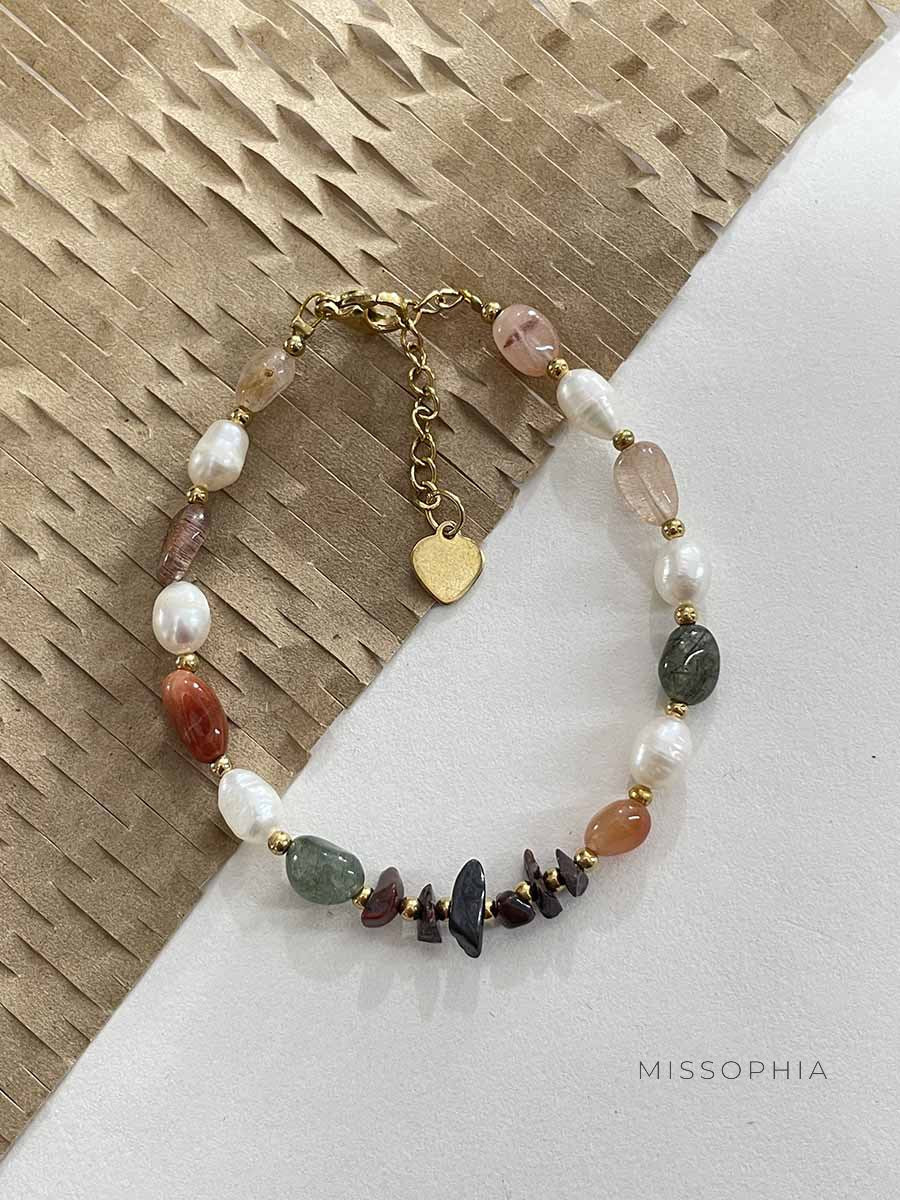 Susanna Colorful Pearl Stone Bracelet [REMN7ZXA]
