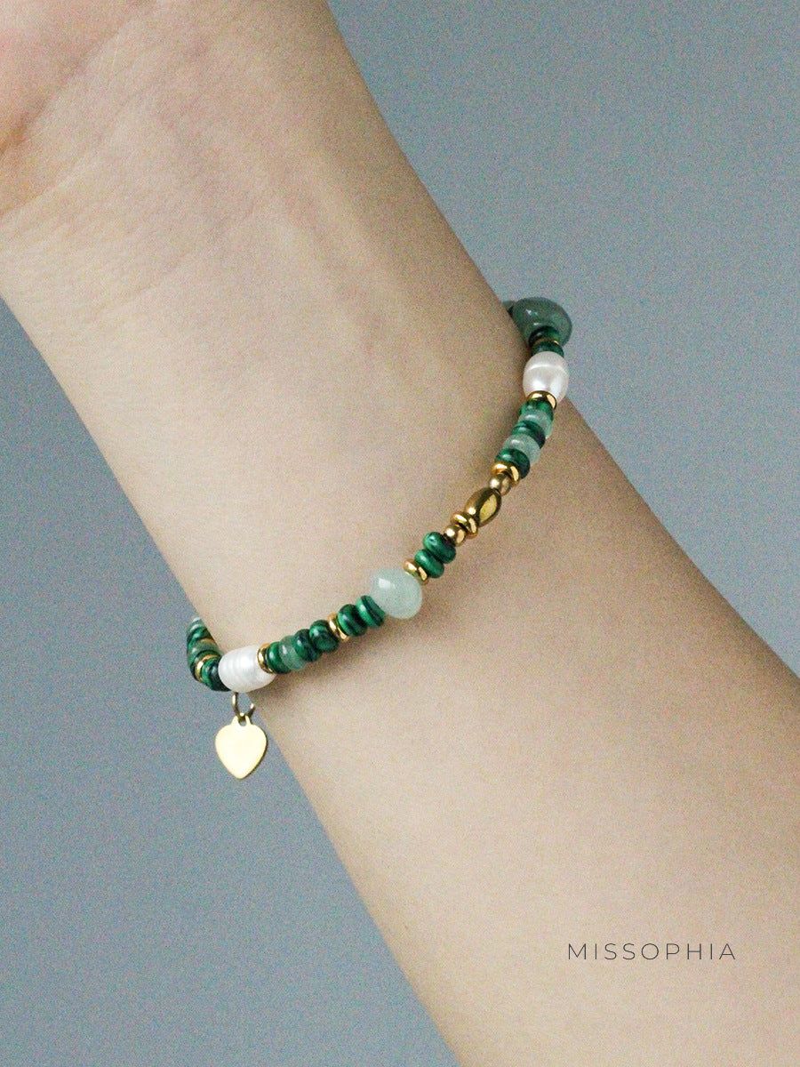 Taelynn Dainty Pearl Stone Bracelet [A2XXCGJ7]