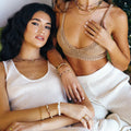 Thais Delicate Beaded Charm Bracelet [05ASMXA2]