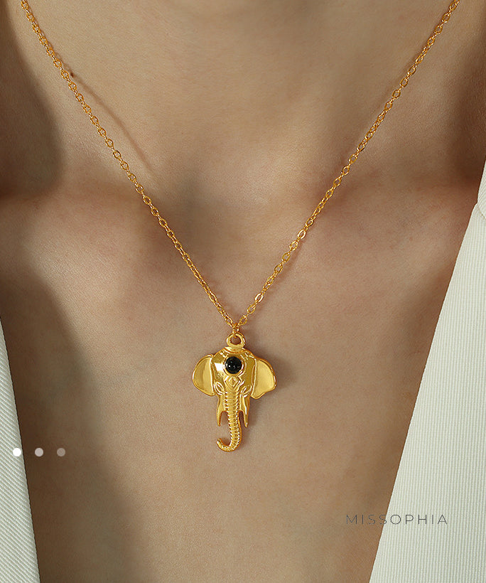 Tristyn Lucky Elephant Necklace [X4C5NECQ]