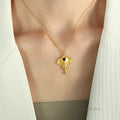 Tristyn Lucky Elephant Necklace [G0VCRYU2]