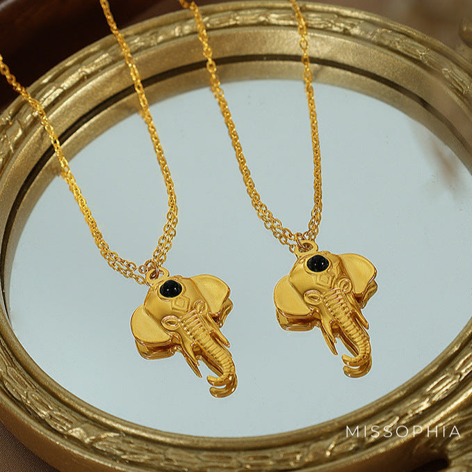 Tristyn Lucky Elephant Necklace [49DWMZP3]