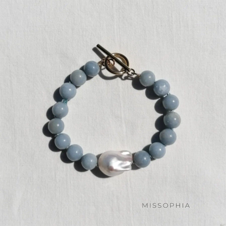 Vanesa Blue Pearl Bracelet [TYM55KB0]
