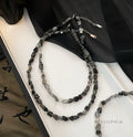 Varnika Irregular Black Quartz Necklace [RQ7K3DM7]