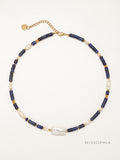 Venus Lapis Pearl Necklace [VQ4LJR3M]
