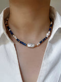 Venus Lapis Pearl Necklace [ETP26KI1]