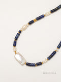Venus Lapis Pearl Necklace [FAII1EFF]