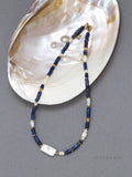 Venus Lapis Pearl Necklace [7IXG91XG]