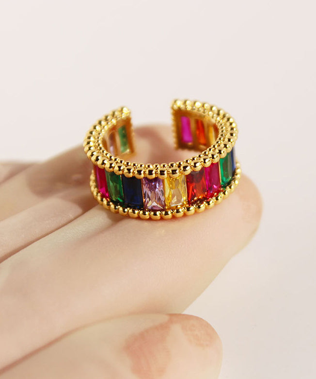Violette Rainbow Zircon Ring [Q9UW20SS]