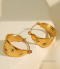 Waverly Colorful Star Hoop Earrings [6QC8U8BD]