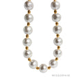 Wesley Textured Pearl Necklace Set [BEGEZFAO]