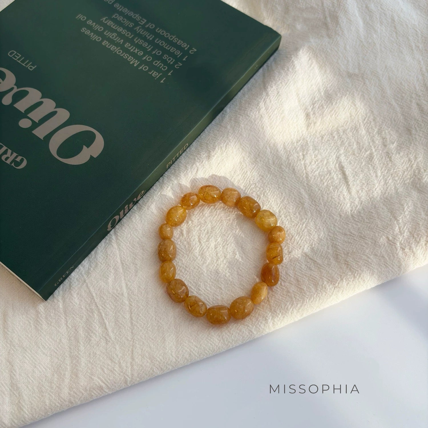 Wynter Chalcedony Beaded Bracelet [CYA285HI]