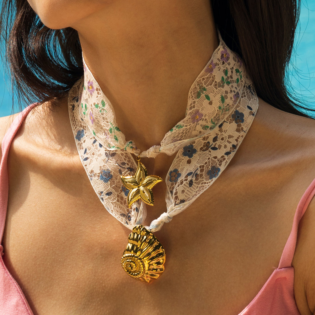Zyana Ocean Starfish Necklace [5PI4AX9I]